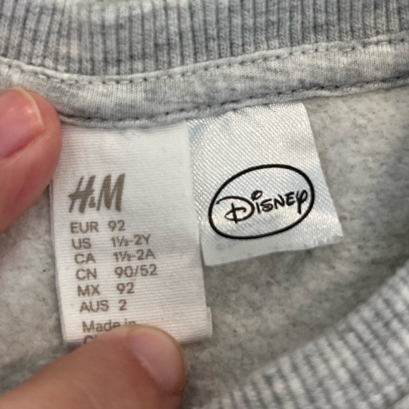 H&M and Disney Mickey Mouse Sweatshirt 18-24 Months - Picture 3 of 4